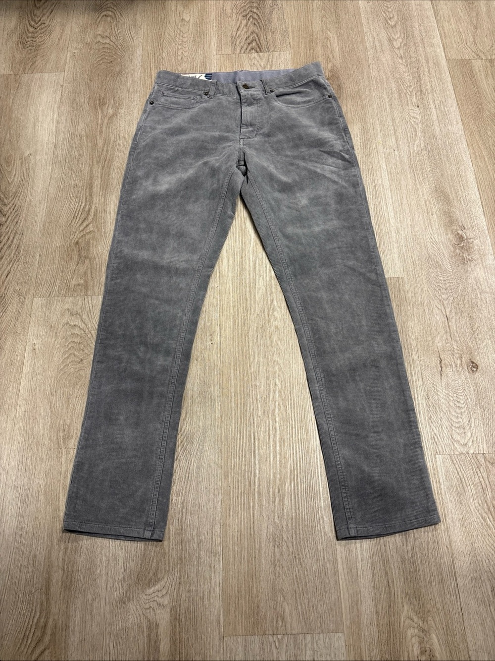 Marine Layer Pants Mens Gray Cambridge Cord Corduroy Actual 30x32(fit30x31)